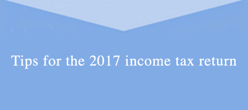 Tips 2017 income tax return